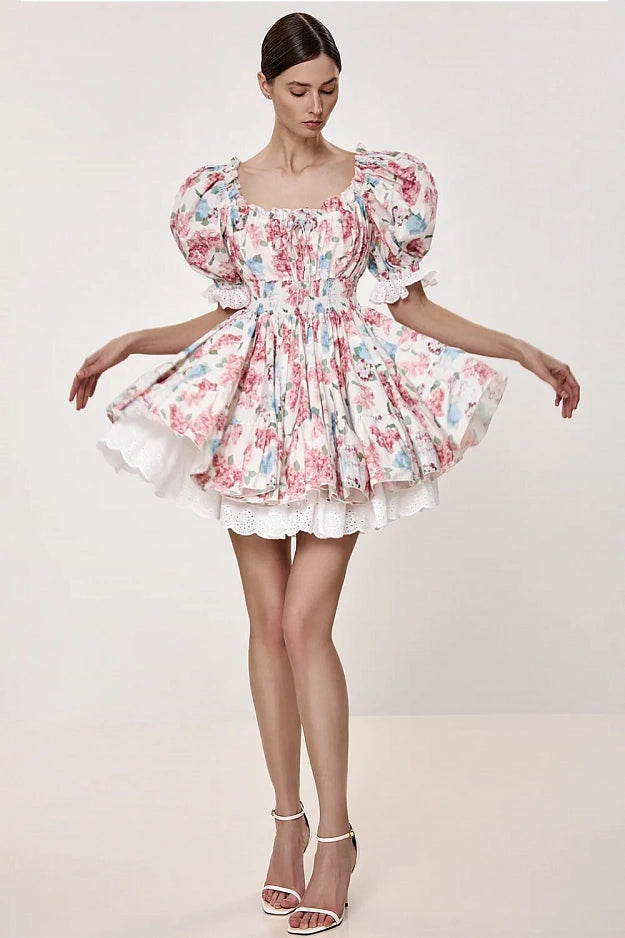 Floral Print Mini Dress