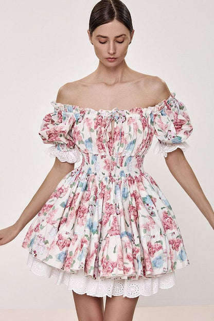 Floral Print Mini Dress