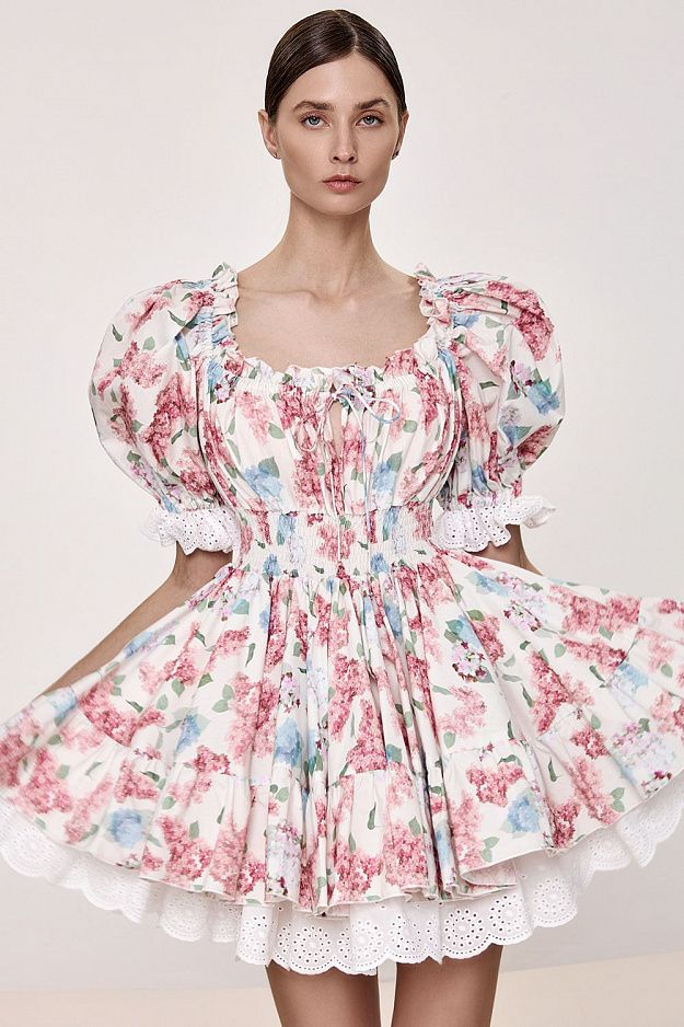 Floral Print Mini Dress