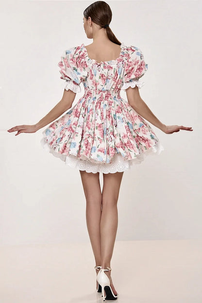 Floral Print Mini Dress