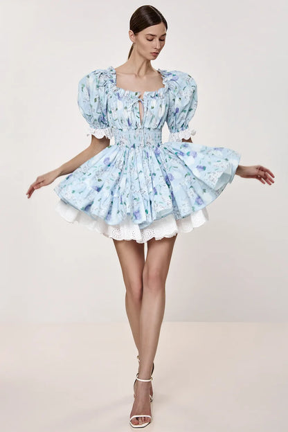 Floral Print Mini Dress