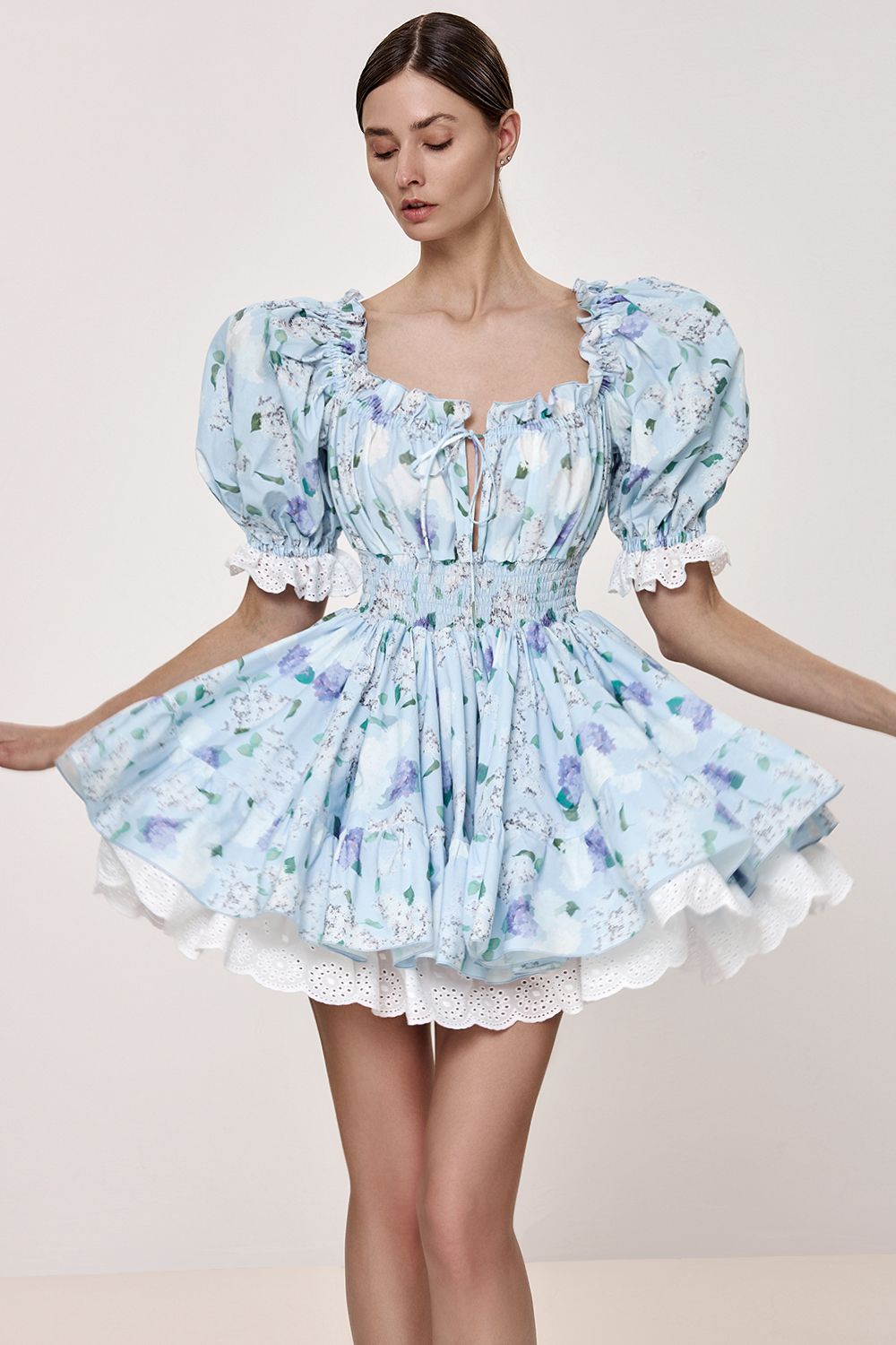 Floral Print Mini Dress