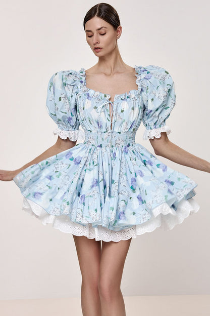 Floral Print Mini Dress