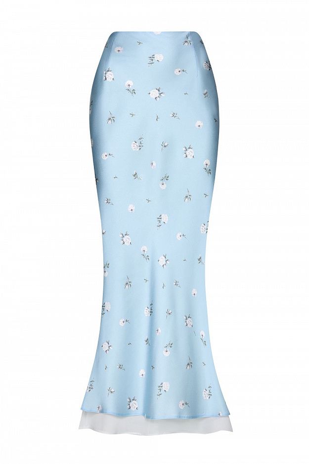 Floral Print Midi Skirt