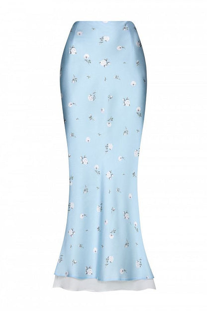 Floral Print Midi Skirt