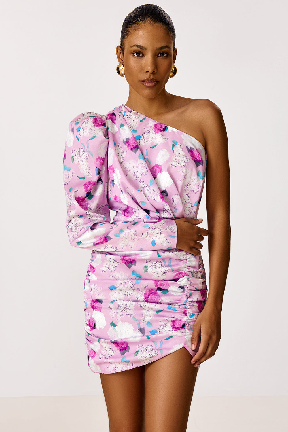 Mini Dress with Asymmetrical Top