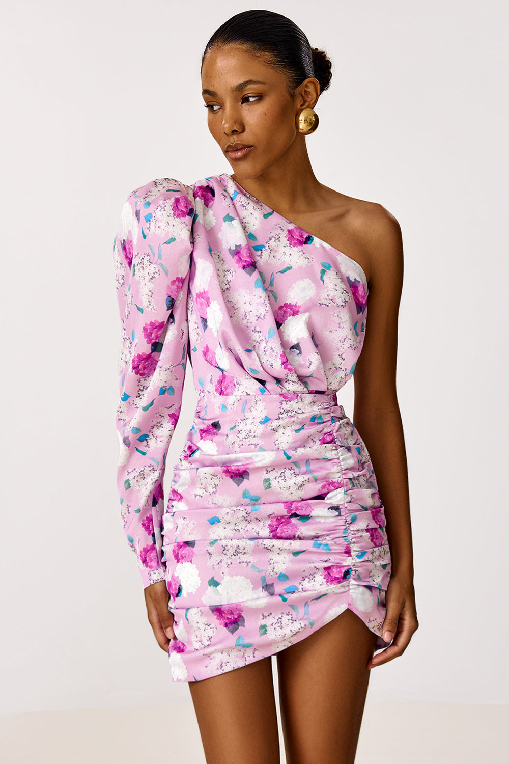 Mini Dress with Asymmetrical Top