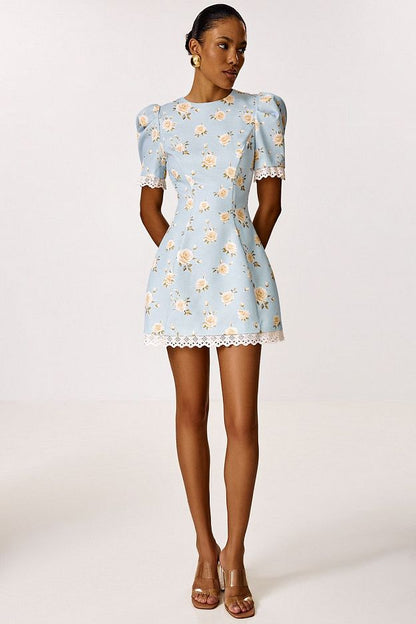 Mini Dress with Heart-Shaped Open Back