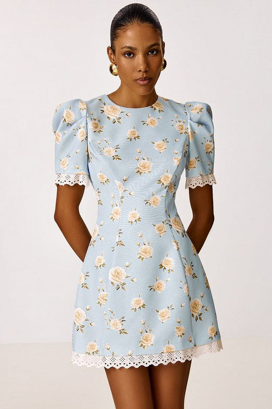Mini Dress with Heart-Shaped Open Back