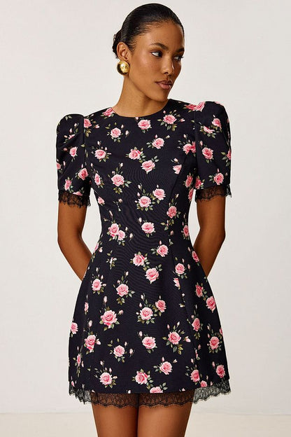 Mini Dress with Heart-Shaped Open Back