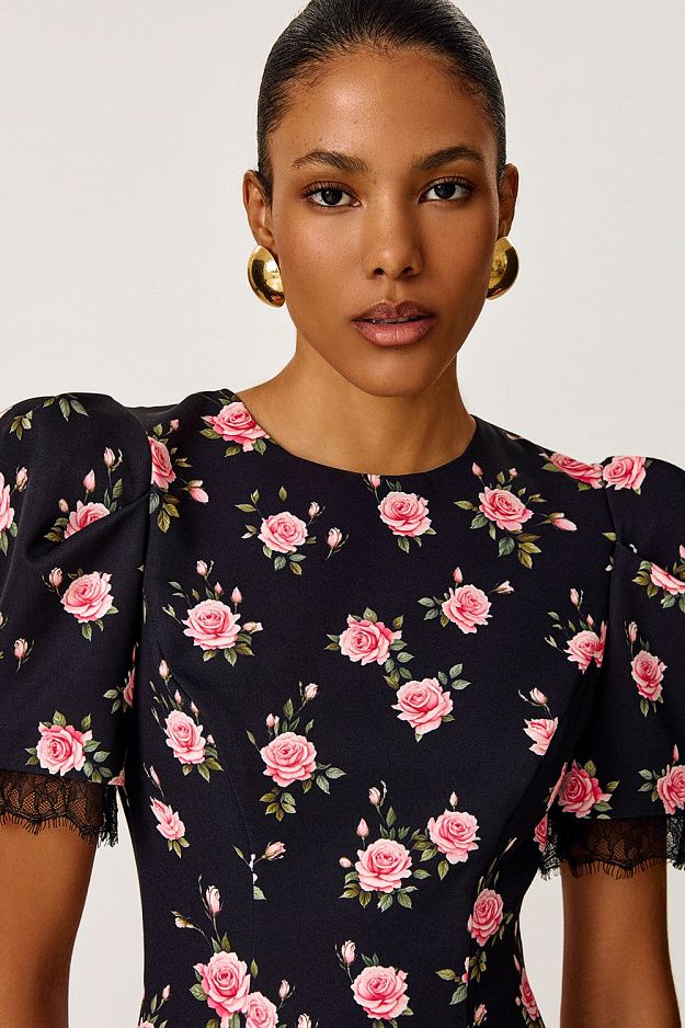 Mini Dress with Heart-Shaped Open Back