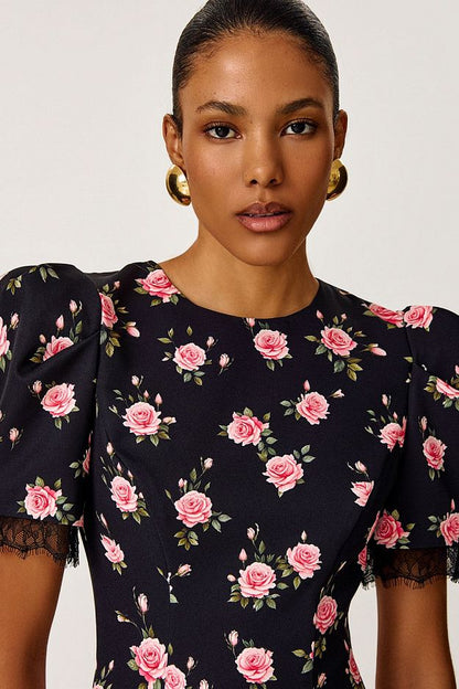 Mini Dress with Heart-Shaped Open Back