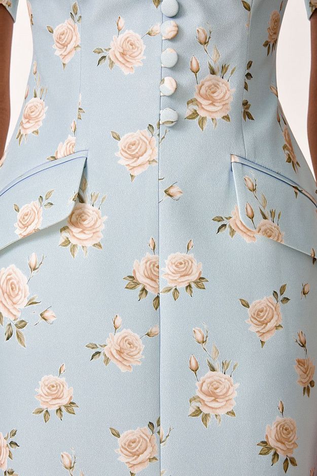 Mini Dress with Decorative Buttons
