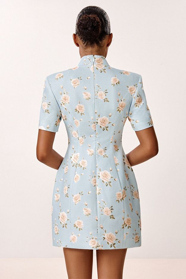Mini Dress with Decorative Buttons