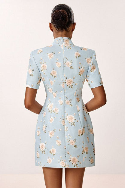 Mini Dress with Decorative Buttons