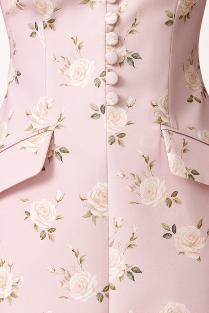 Mini Dress with Decorative Buttons