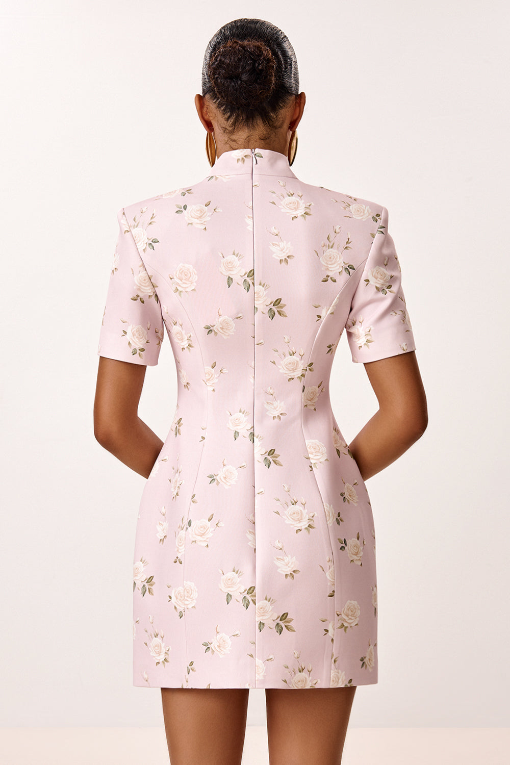 Mini Dress with Decorative Buttons