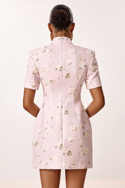 Mini Dress with Decorative Buttons