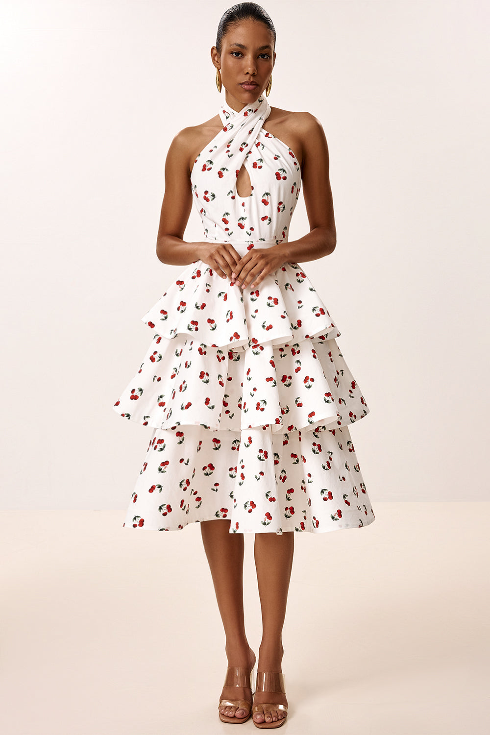 Dress with Tiered Skirt