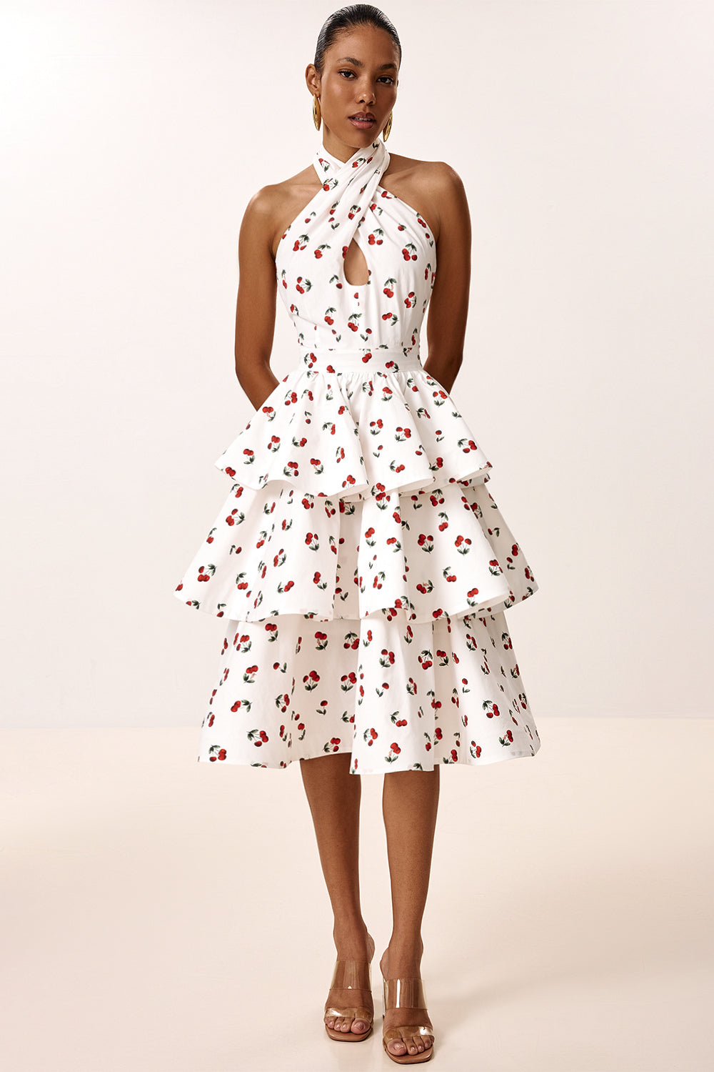 Dress with Tiered Skirt