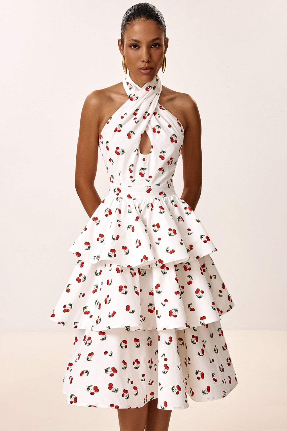 Dress with Tiered Skirt