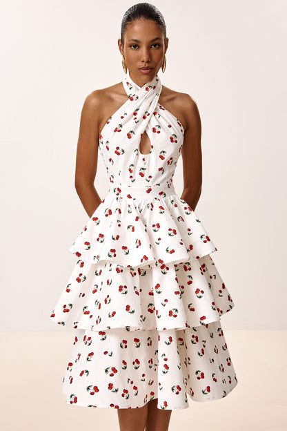 Dress with Tiered Skirt