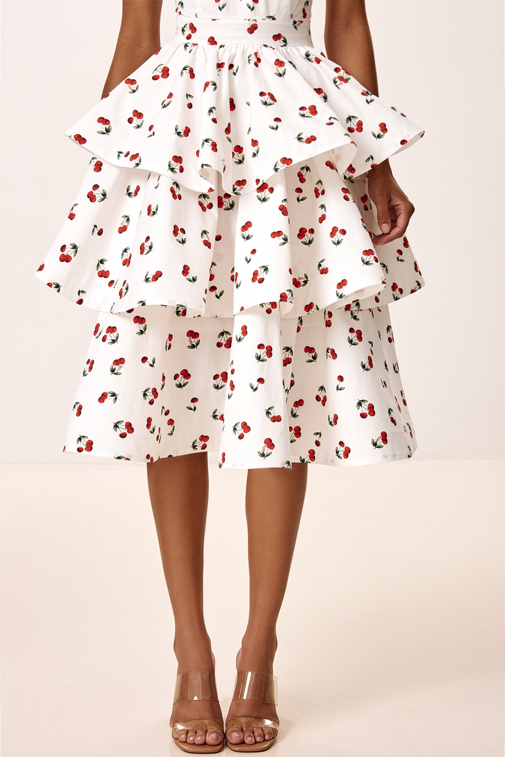Dress with Tiered Skirt