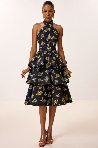 Dress with Tiered Skirt