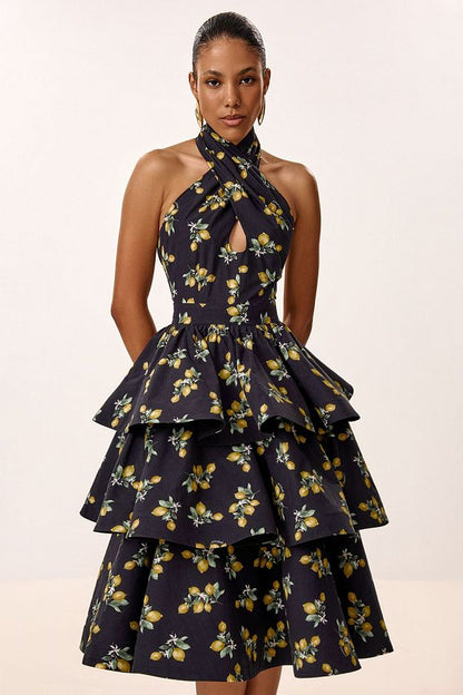 Dress with Tiered Skirt