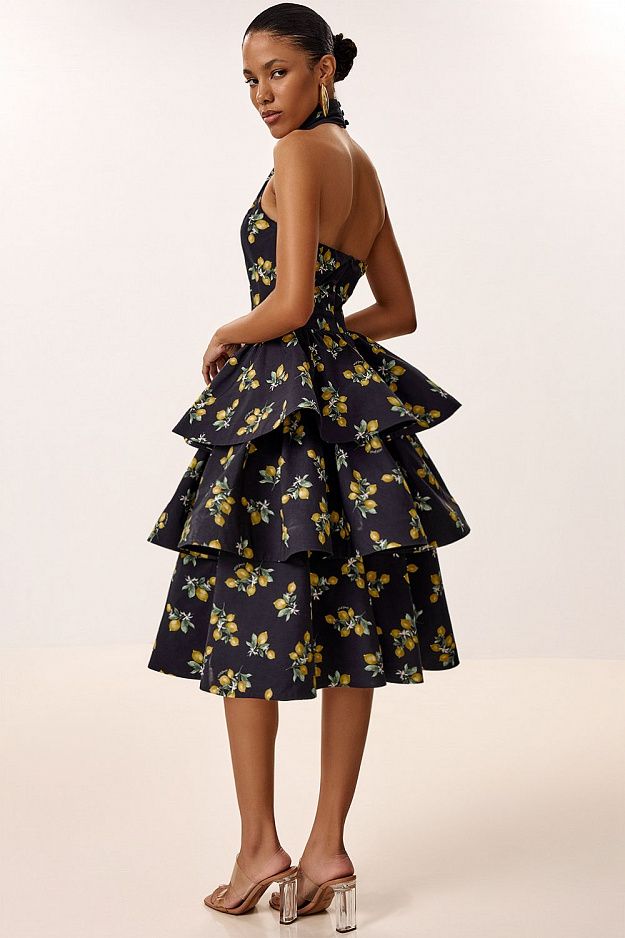 Dress with Tiered Skirt