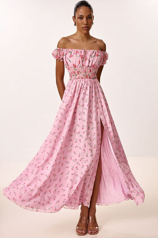 Off-Shoulder Ruffle Dress