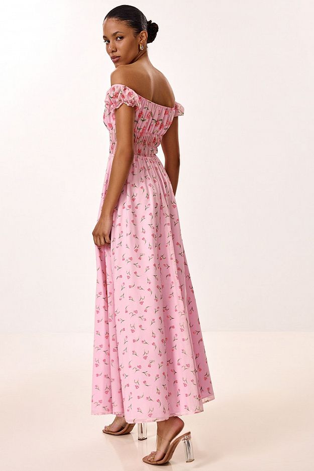 Off-Shoulder Ruffle Dress