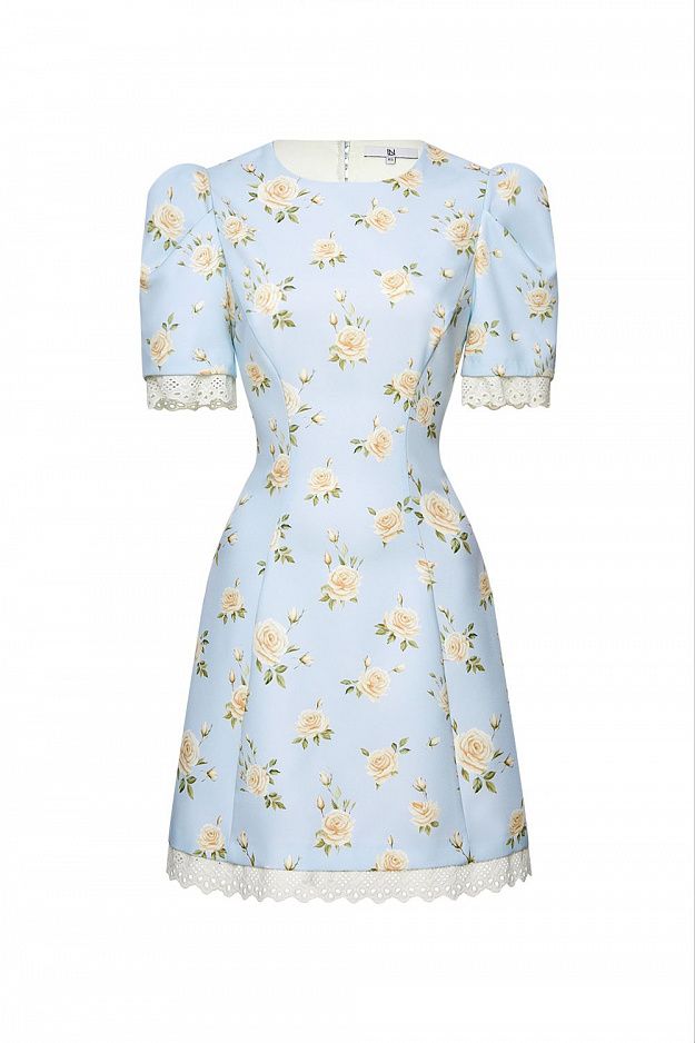 Mini Dress with Heart-Shaped Open Back