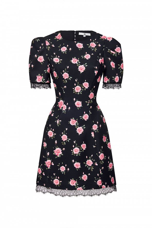 Mini Dress with Heart-Shaped Open Back
