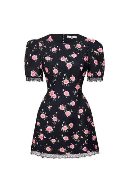 Mini Dress with Heart-Shaped Open Back