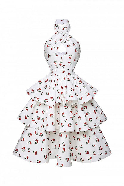 Dress with Tiered Skirt