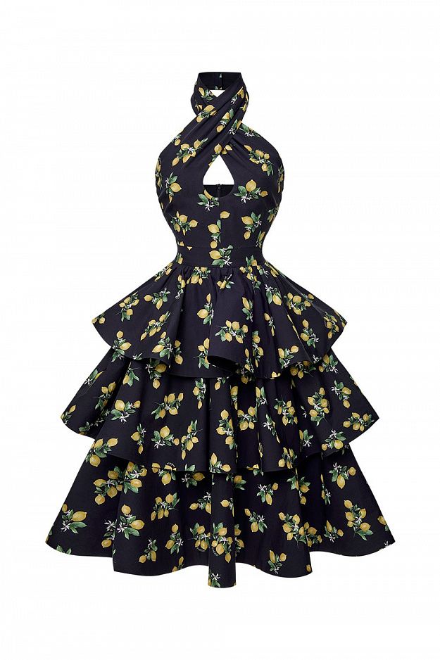 Dress with Tiered Skirt