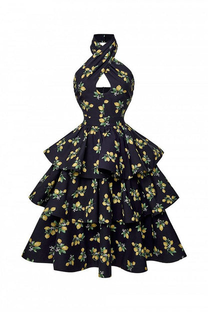 Dress with Tiered Skirt