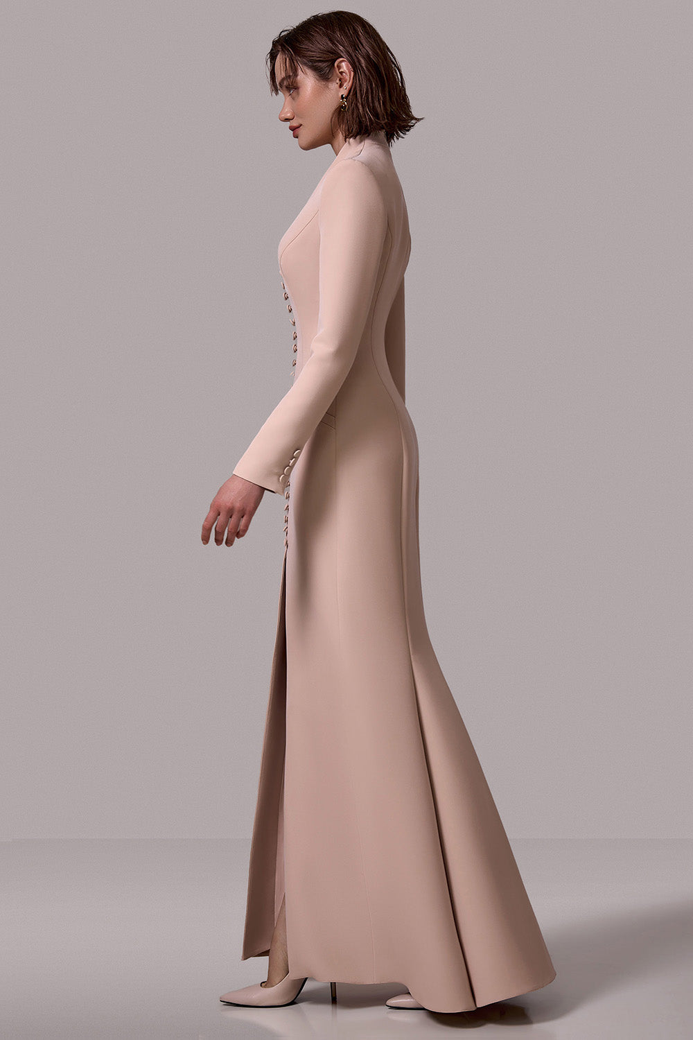 Long-Sleeve Maxi Dress