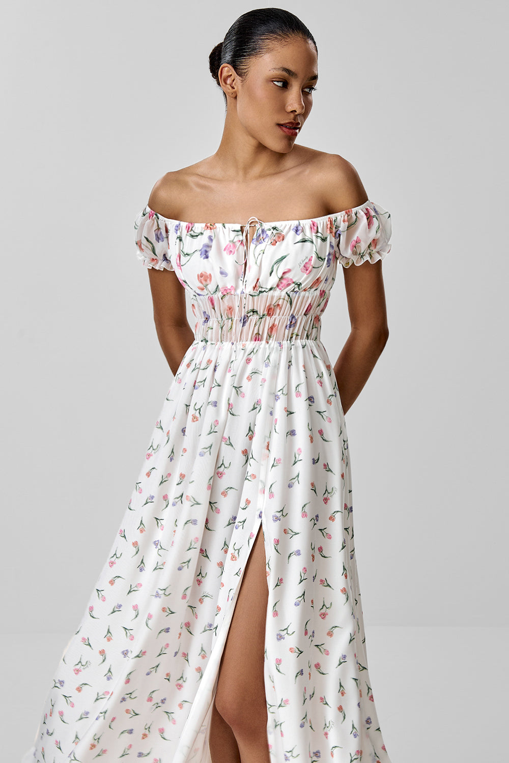 Off-Shoulder Ruffle Dress