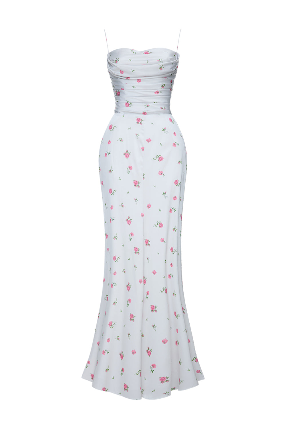 Floral Print Dress with Shaped Hip Panels