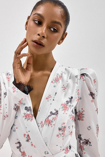 Dress with a Signature Print