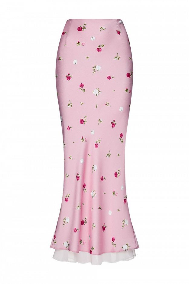 Floral Print Midi Skirt