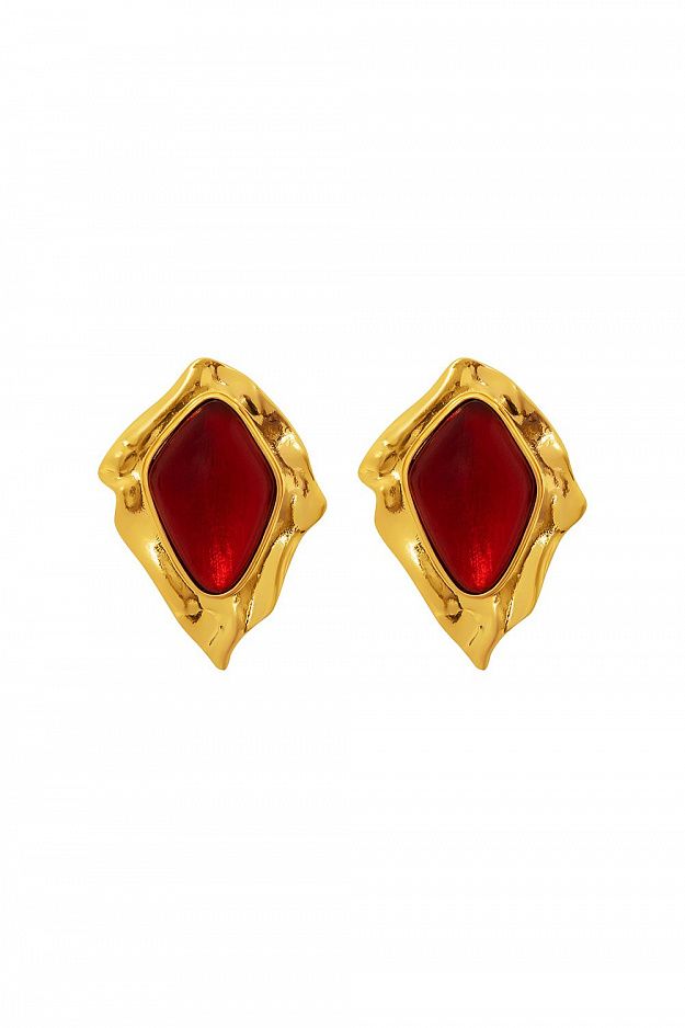 Earrings with Enamel