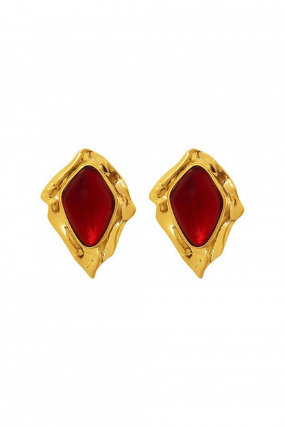 Earrings with Enamel