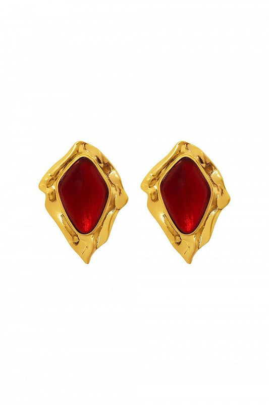 Earrings with Enamel