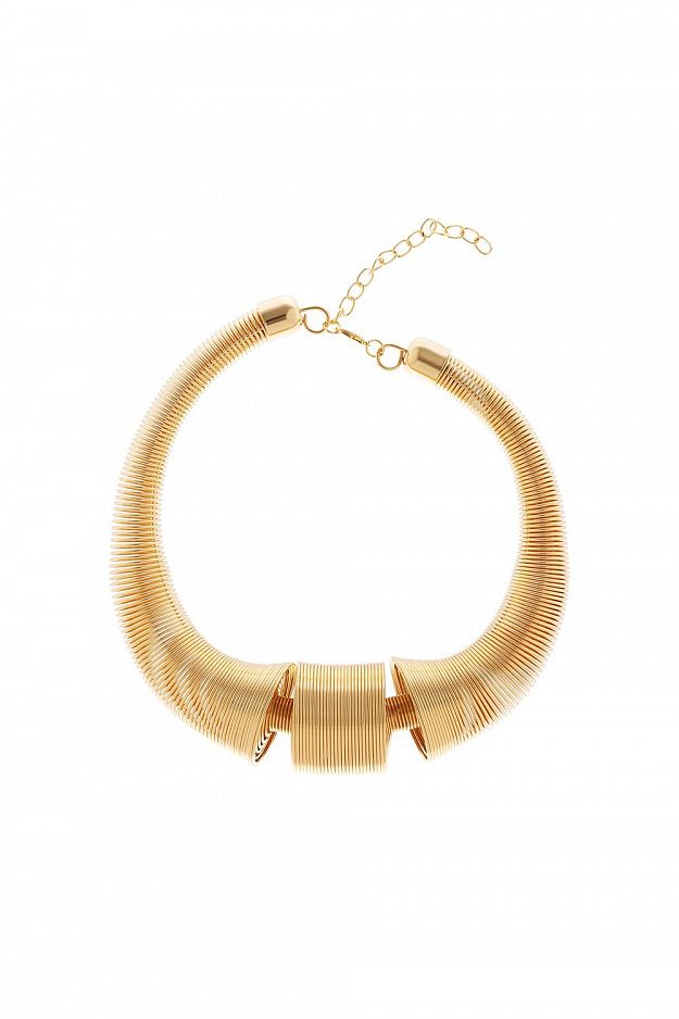 Metal Choker with Embossed Texture