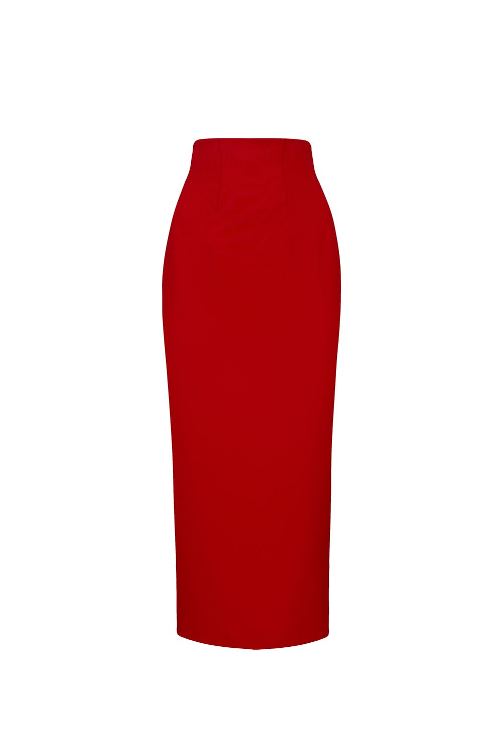 Pencil skirt with a slit
