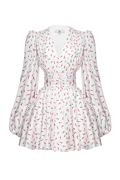 Frilled skater dress