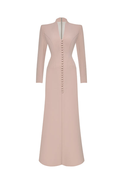 Long-Sleeve Maxi Dress